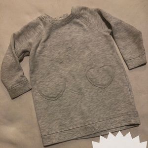 Sweatshirt tunic with ❤️ pockets